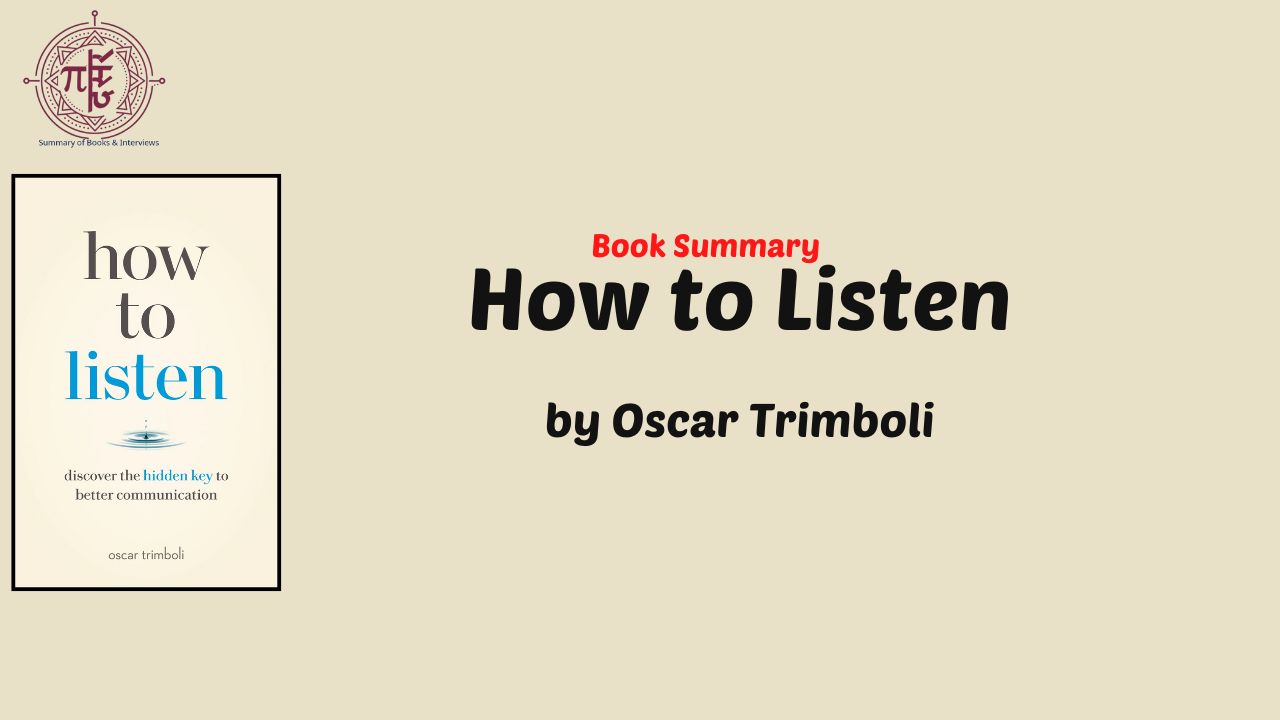 How to Listen by Oscar Trimboli