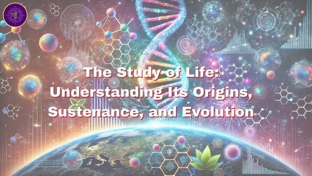 The Study of Life: Understanding Its Origins, Sustenance, and Evolution