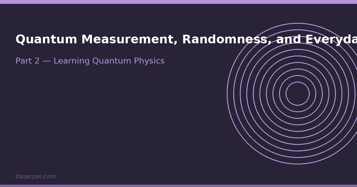 Quantum Measurement, Randomness, and Everyday Technology