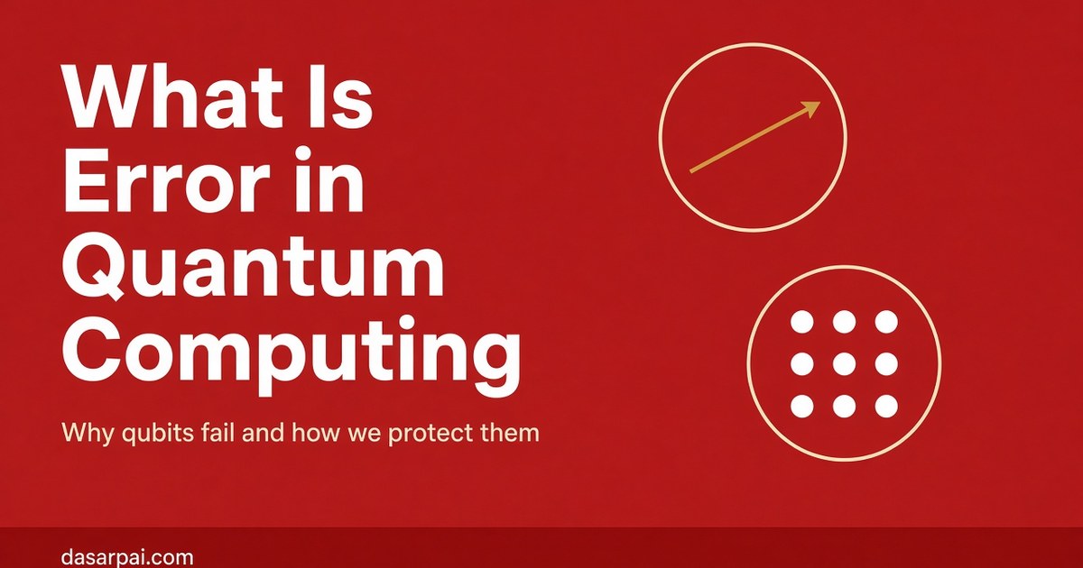What Is Error in Quantum Computing