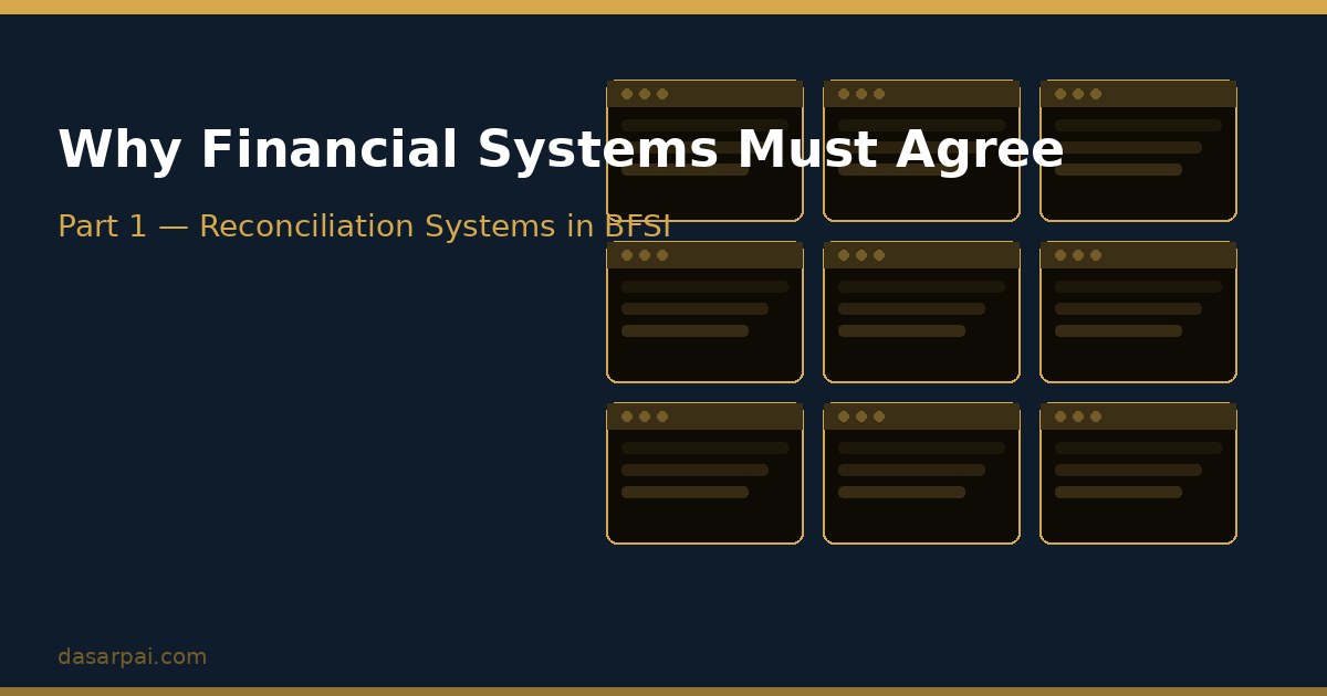 Understanding Reconciliation: Why Financial Systems Must Agree