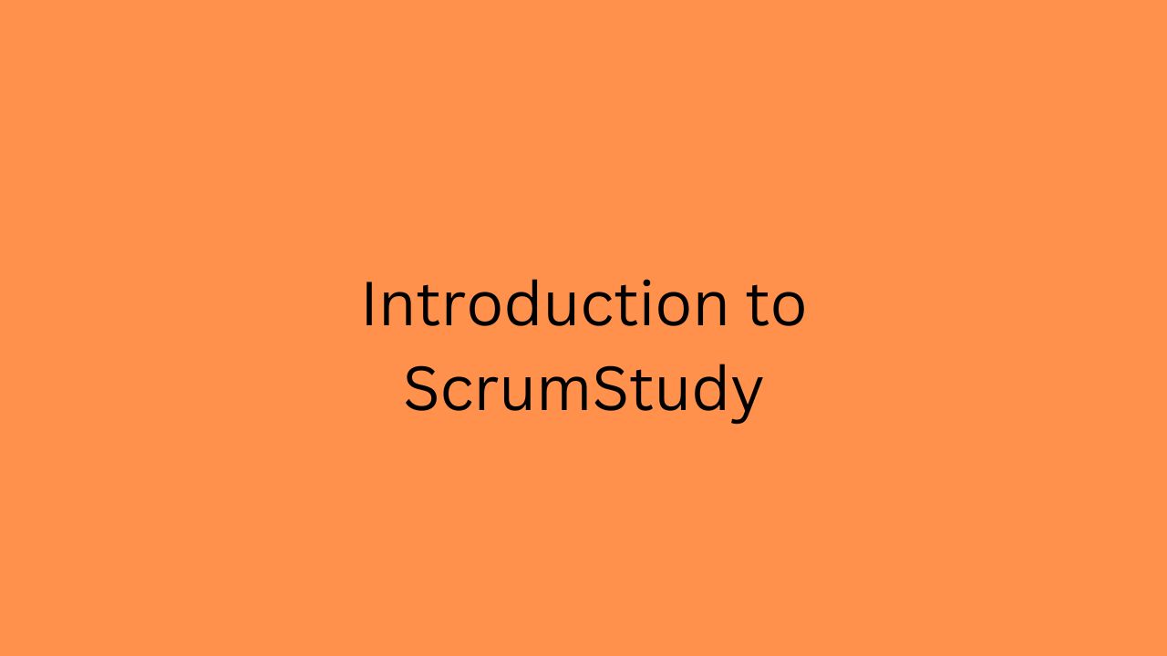 Intro To Scrumstudy