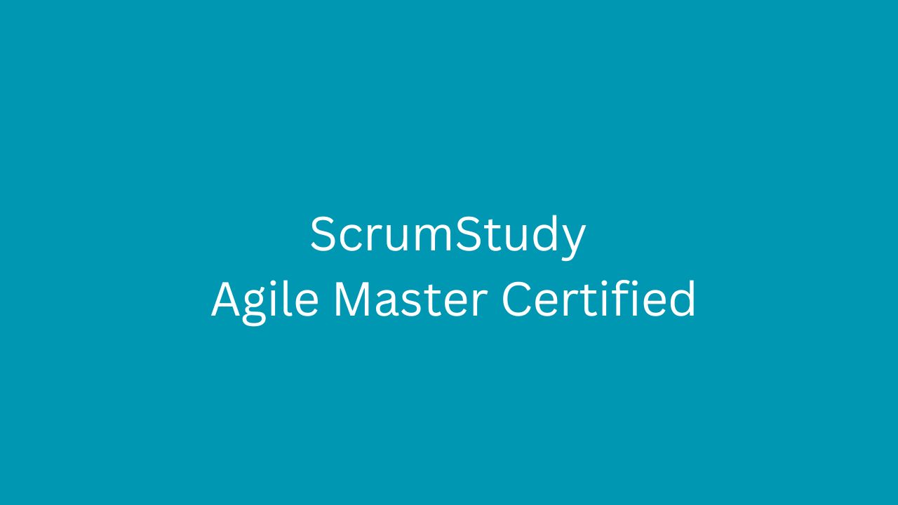 Scrumstudy Agile Master Certified