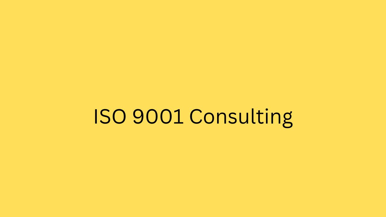 Iso9001 Consulting