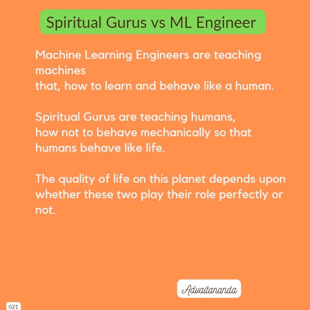 Spiritual Gurus vs ML Engineer