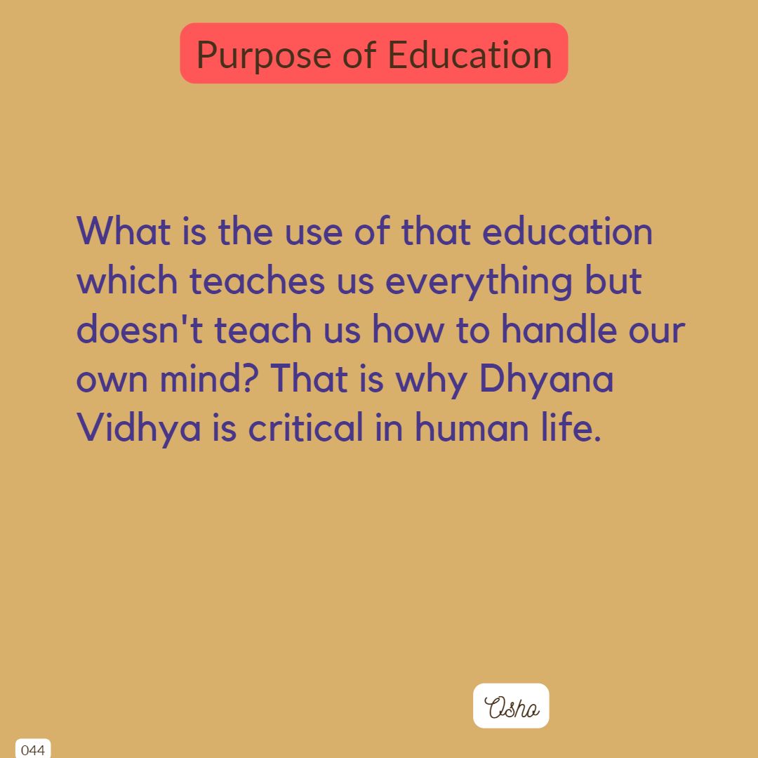 Purpose of Education