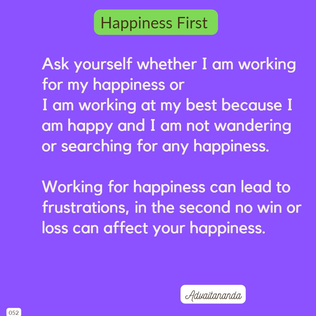 Happiness First