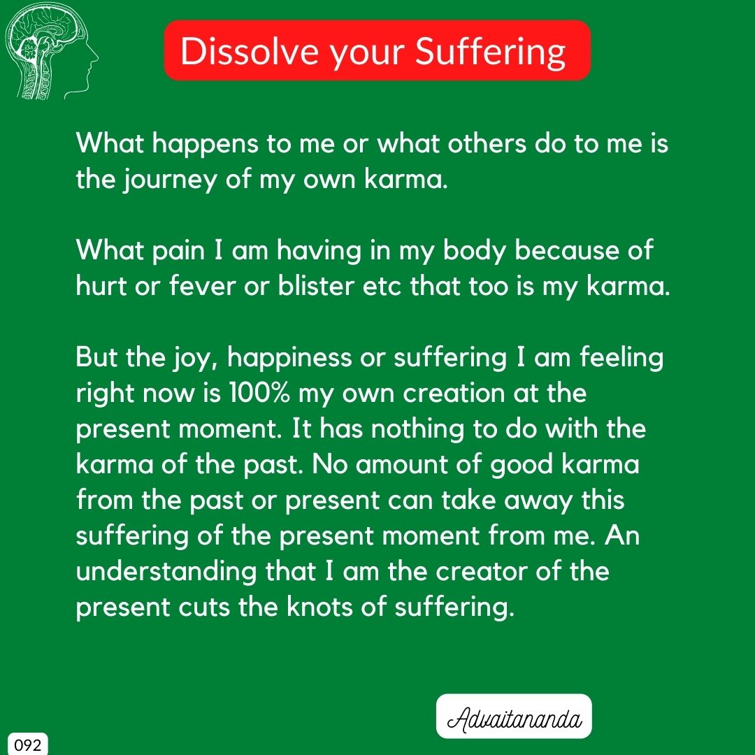 Dissolve your Suffering