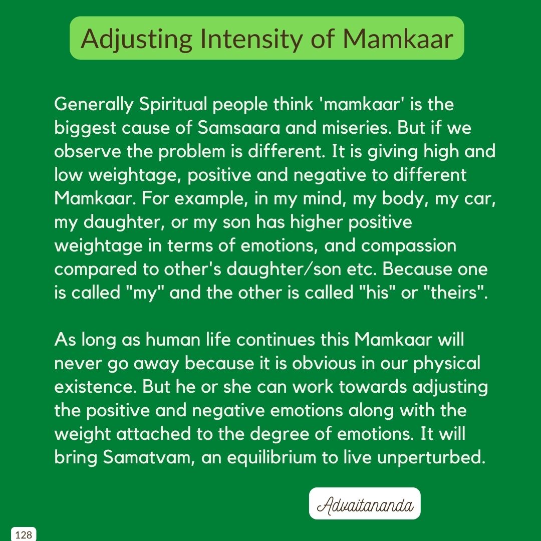 Adjusting Intensity of Mamkaar