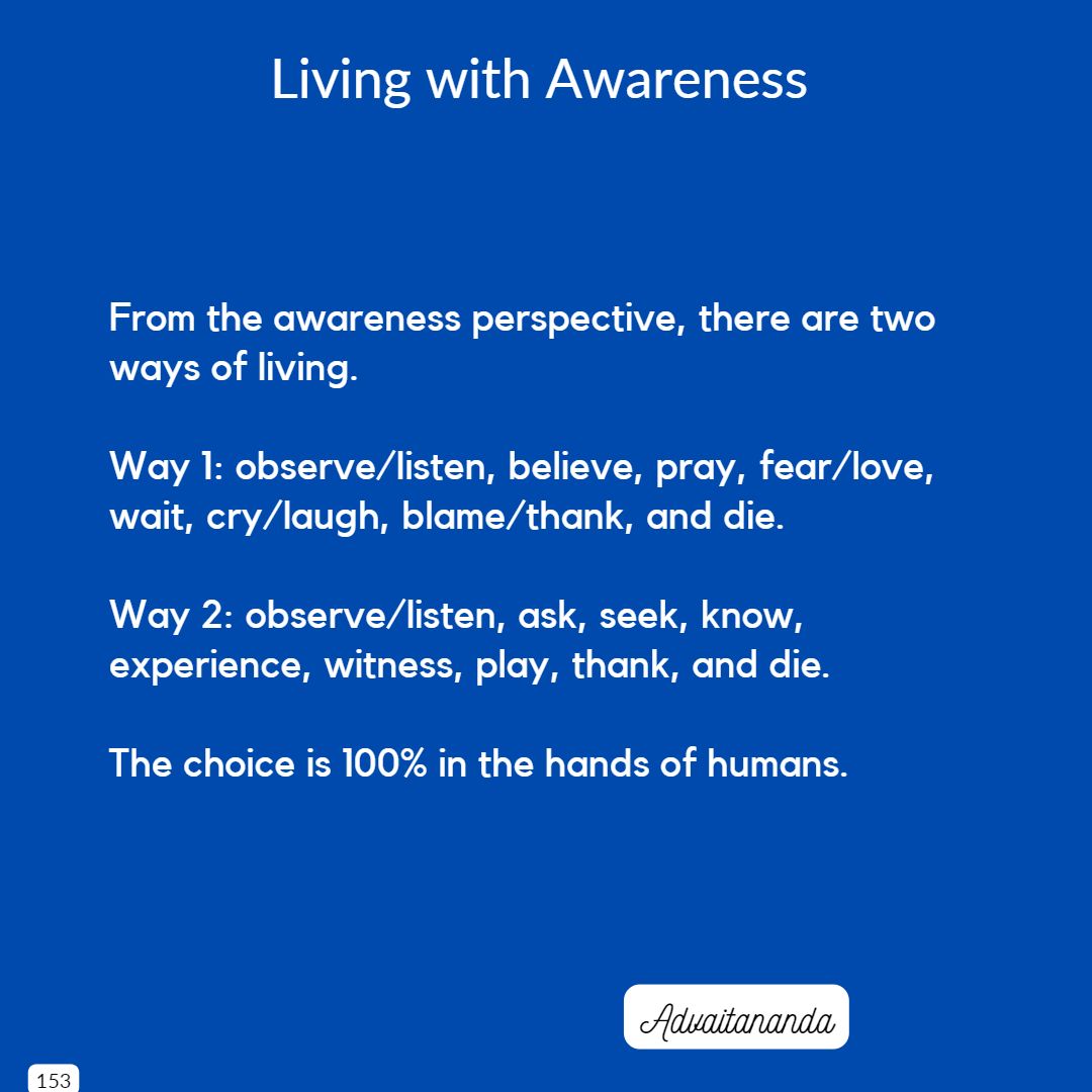 Living with Awareness