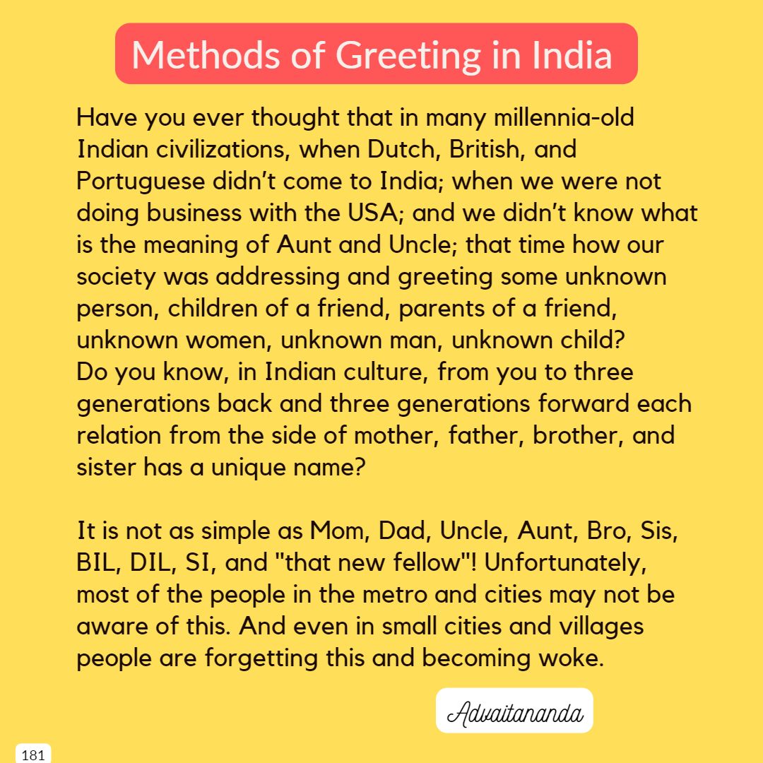 Method of Greetings in India