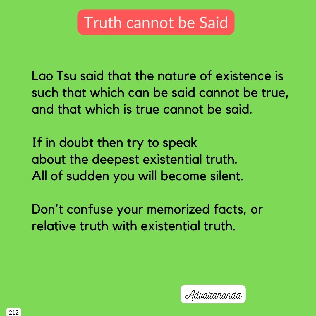 Truth cannot be Said