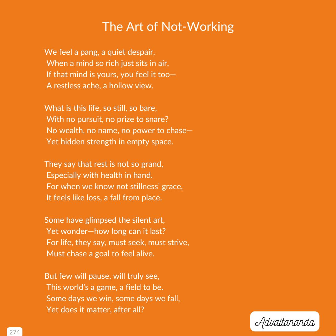 The Art of Not Working