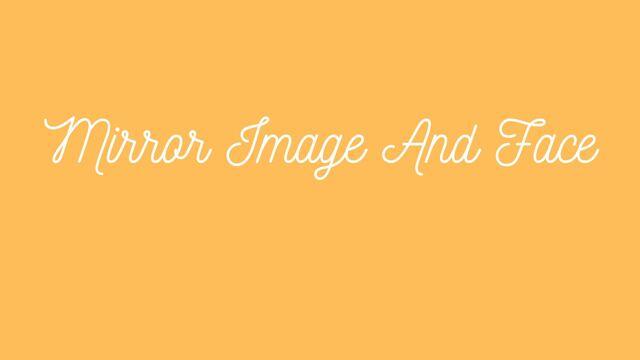 Mirror, Image and Face