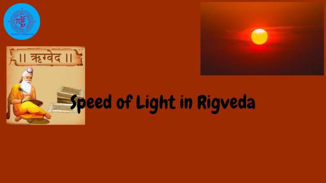 Speed of Light in Rigveda Text